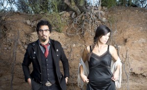 Daniel Martin Diaz and Paula Catherine Valencia, in a photo for their band Crystal Radio. photo: Danni Valdez