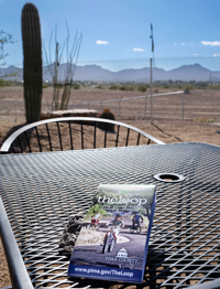 A table outside of Tucson's Loop Bicycle Shop, where they extends repairs and special amenities off the Santa Cruz sector. photo: Leigh Spigelman