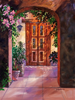 "Royal Patio" by Diana Madaras shows at her gallery in June.