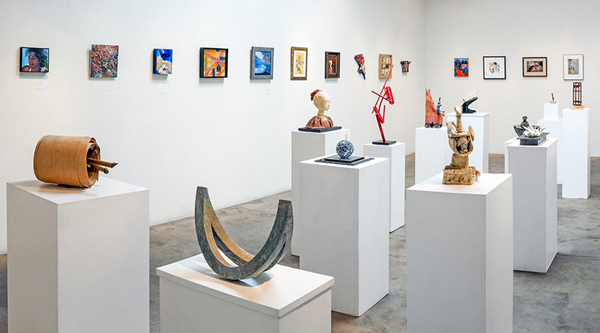 Small works in the Salon Gallery. photo: Peter L Kresan