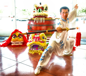 Martial arts Master Junming Zhao is featured in the TCCC's Autumn Moon Festival performance. Photo: Leigh Spigelman