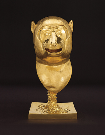 Zodiac Heads, Gold Monkey, by Ai Weiwei