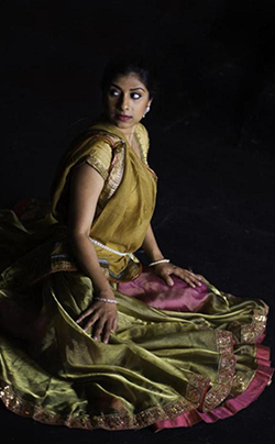 Dipti Mehta in her one-woman play “Honour: Confessions of a Mumbai Courtesan,” being performed at the Temple of Music and Art on Friday, Nov. 17 at 7 p.m. as part of the UA’s “Women’s Empowerment and Human Rights” series of events. Photo by Kyle Rosenberg